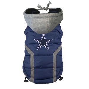 Dallas Cowboys NFL Littlearth Dog Puffer Vest